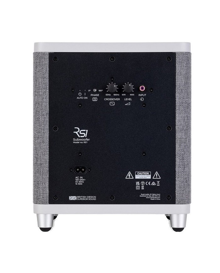 Subwoofer attivo con driver attivo e passivo da 17 cm Ruark RS1  Grey