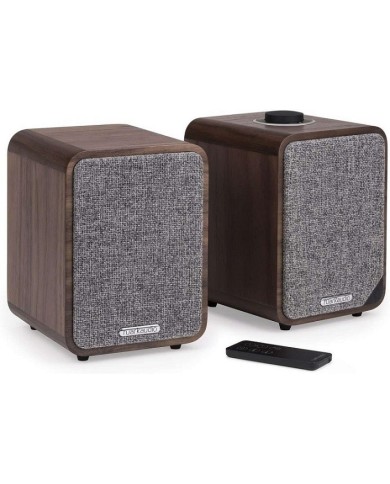 Coppia diffusori attivi a 2 vie Bluetooth aptx Ruark MR1 MKII Walnut