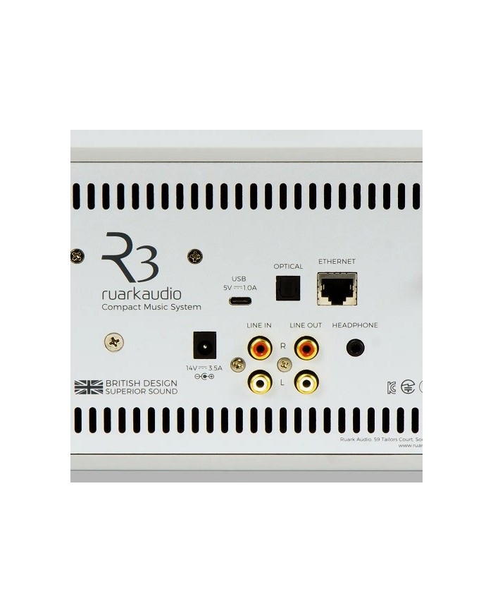 Sistema all in one Radio DAB+ CD BT WiFI e streaming Ruark R3S Walnut