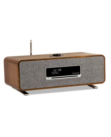 Sistema all in one Radio DAB+ CD BT WiFI e streaming Ruark R3S Walnut