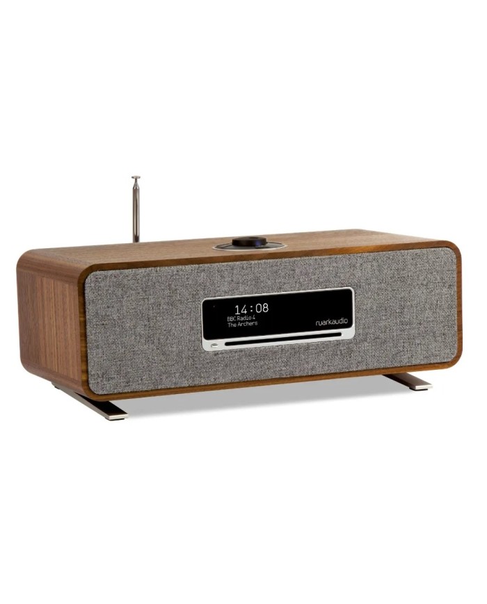 Sistema all in one Radio DAB+ CD BT WiFI e streaming Ruark R3S Walnut