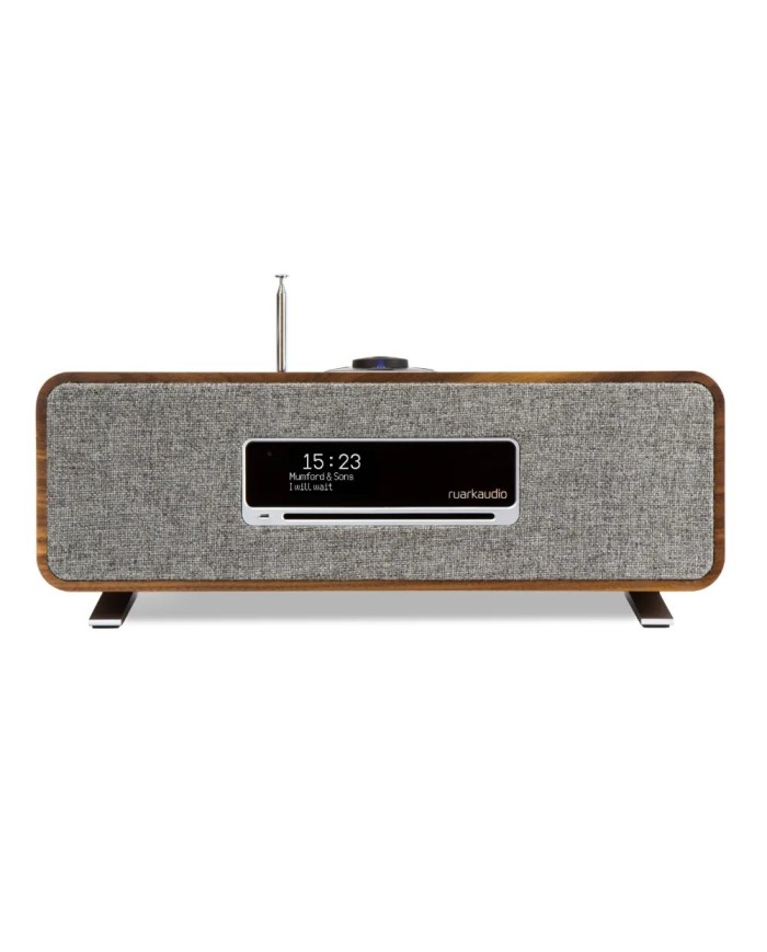 Sistema all in one Radio DAB+ CD BT WiFI e streaming Ruark R3S Walnut