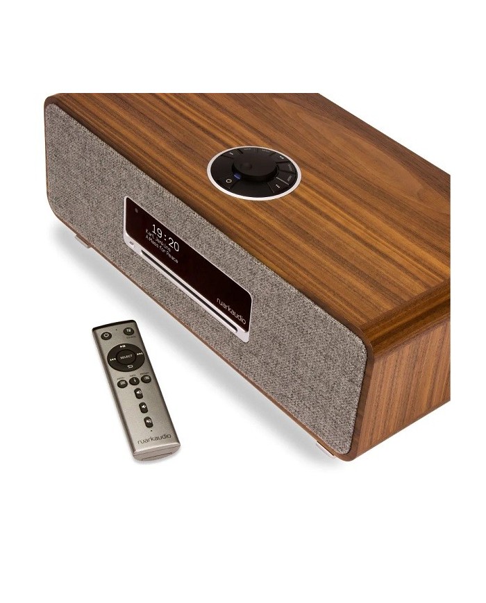 Sistema all in one Radio DAB+ CD BT WiFI e streaming Ruark R3S Walnut