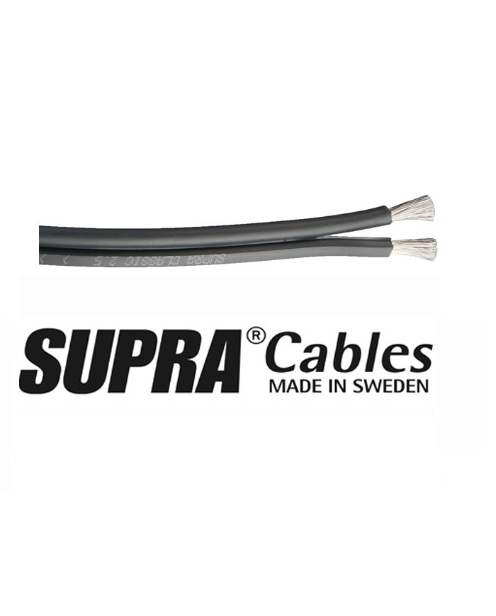 SUPRA CLASSIC 2 X 2,5mm GREY CAVO IN RAME PURO ORIGINALE NO FAKE