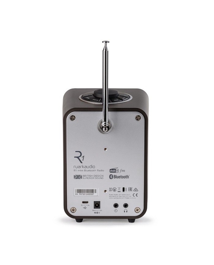 Radio Digitale DAB DAB+ FM wireless Bluetooth Ruark R1 Espresso