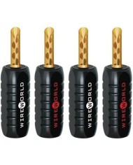 Connettori a banana lega di rame per diffusori Wireworld Banana Plugs