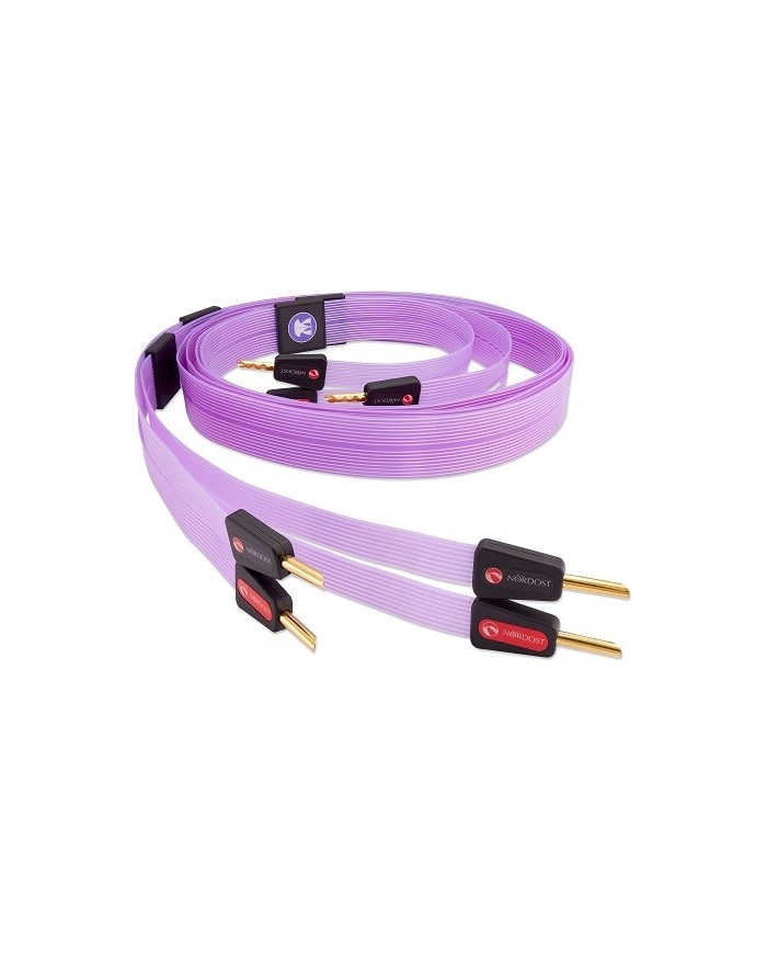 Cavo di potenza piatto OFC argentato serie Leif 3 Nordost Purple Flare 3