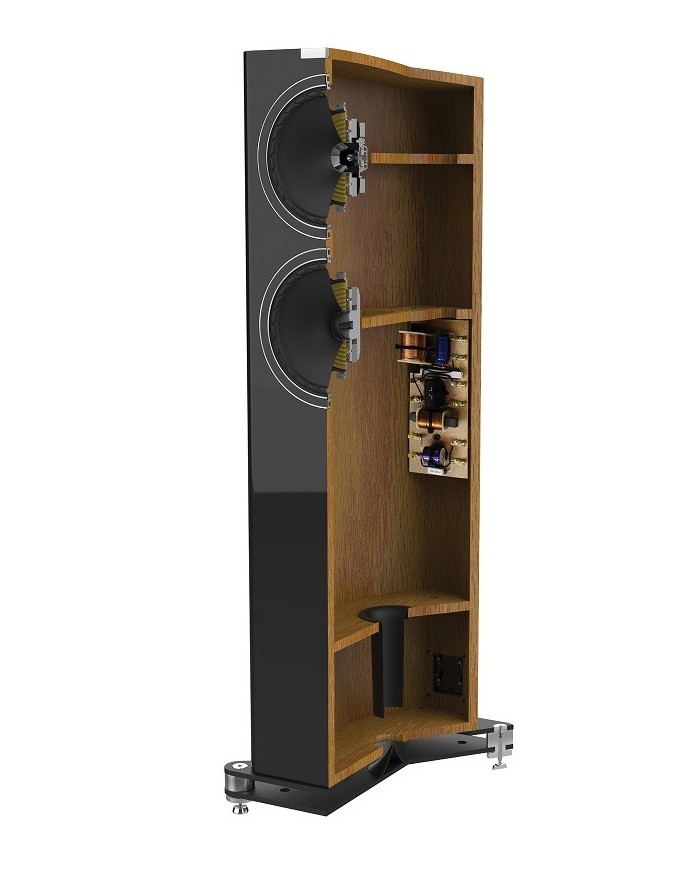 Fyne Audio F702 Piano Gloss Black Diffusori hi-end tecnologia IsoFlare