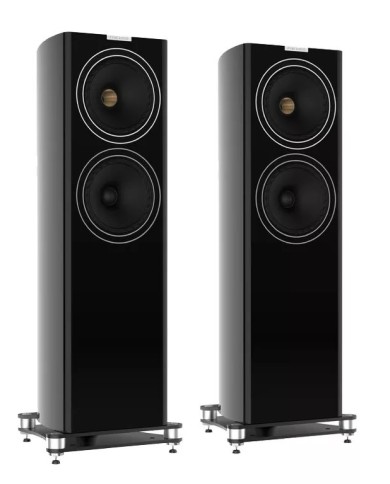 Fyne Audio F703 Piano Gloss Black Diffusore pavimento driver Isoflare