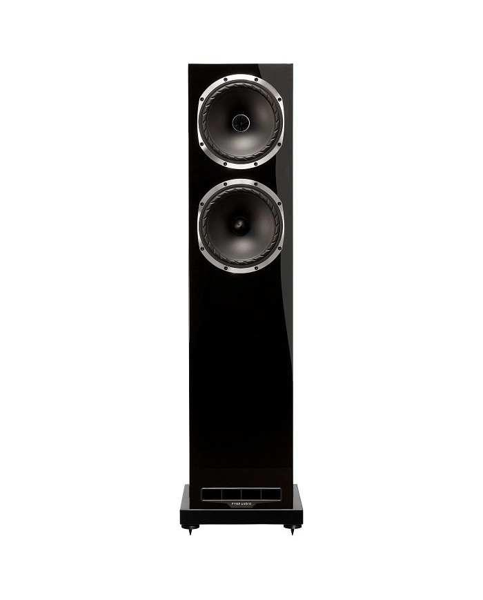 Fyne Audio F502S Nero Laccato Diffusori da pavimento driver Isoflare