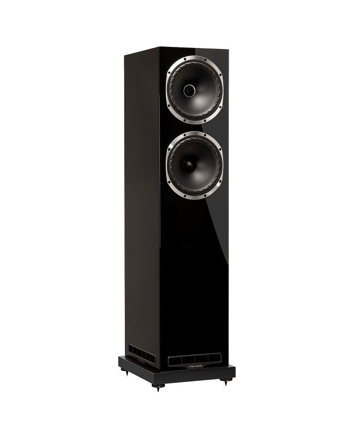 Fyne Audio F502S Nero Laccato Diffusori da pavimento driver Isoflare