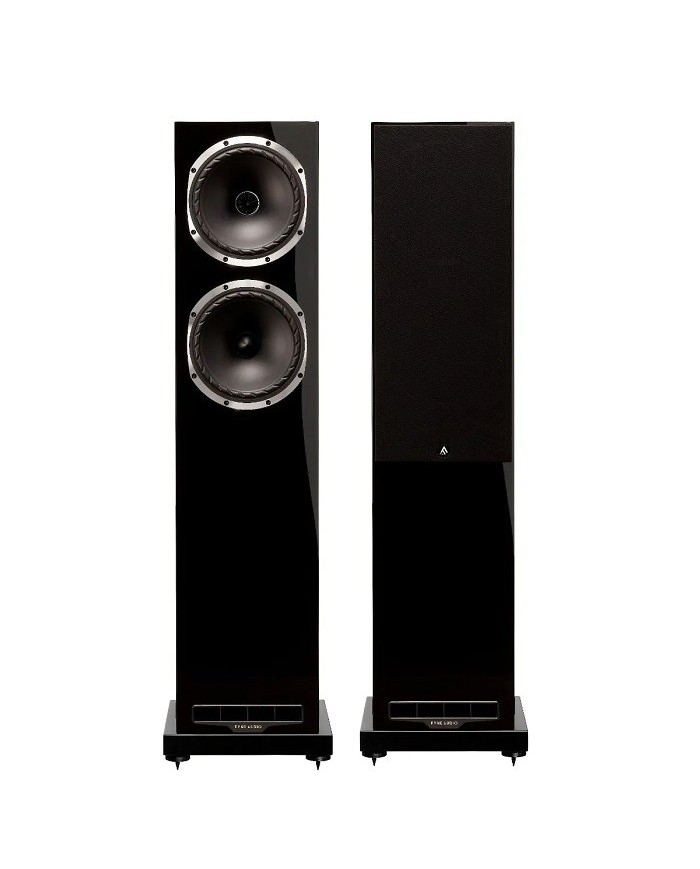 Fyne Audio F502S Nero Laccato Diffusori da pavimento driver Isoflare