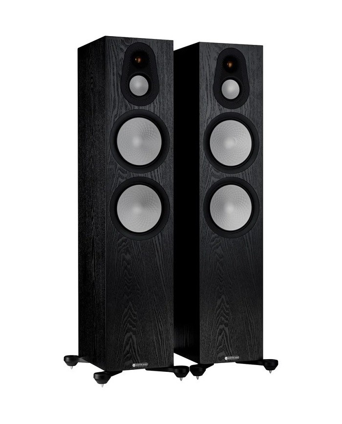 Monitor Audio Silver 500 7G Black Oak Diffusori a 3 vie bass reflex