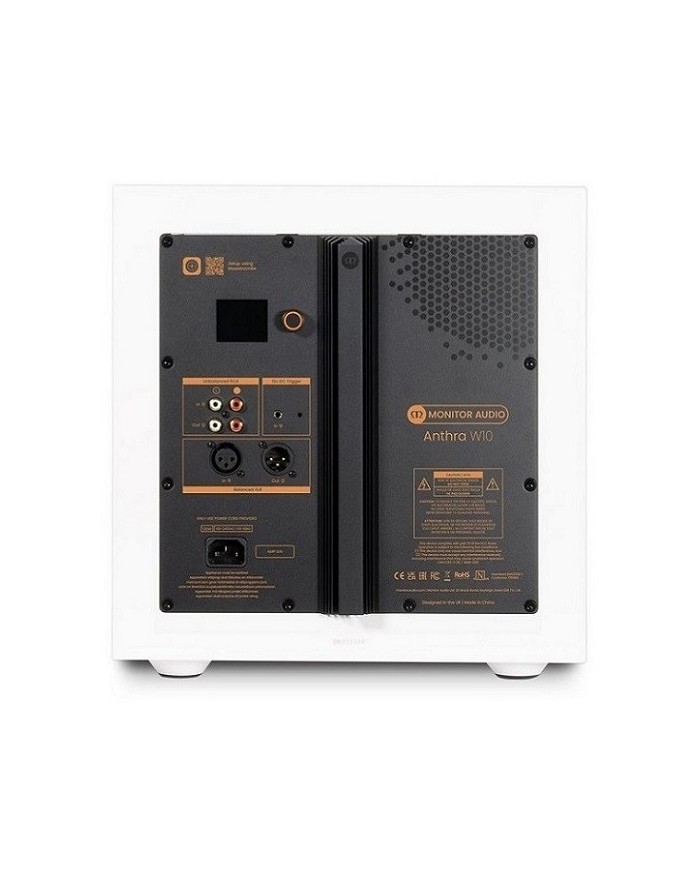 Monitor Audio Anthra  W10 Satin White Subwoofer attivo con woofer C-CAM