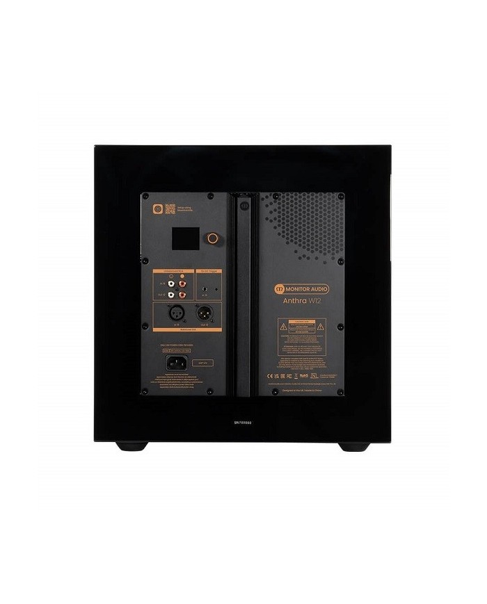 Monitor Audio Anthra W12 High Gloss Black Subwoofer attivo in classe D