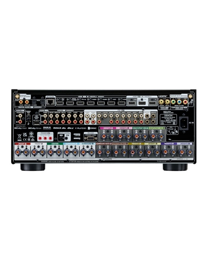 Amplificatore AV 8K a 15.4 ch  Dolby Atmos  IMAX  Denon AVC-A1H  Silver