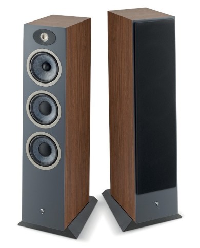 Coppia diffusori da pavimento a 3 vie  Focal Theva N.3  Legno Scuro