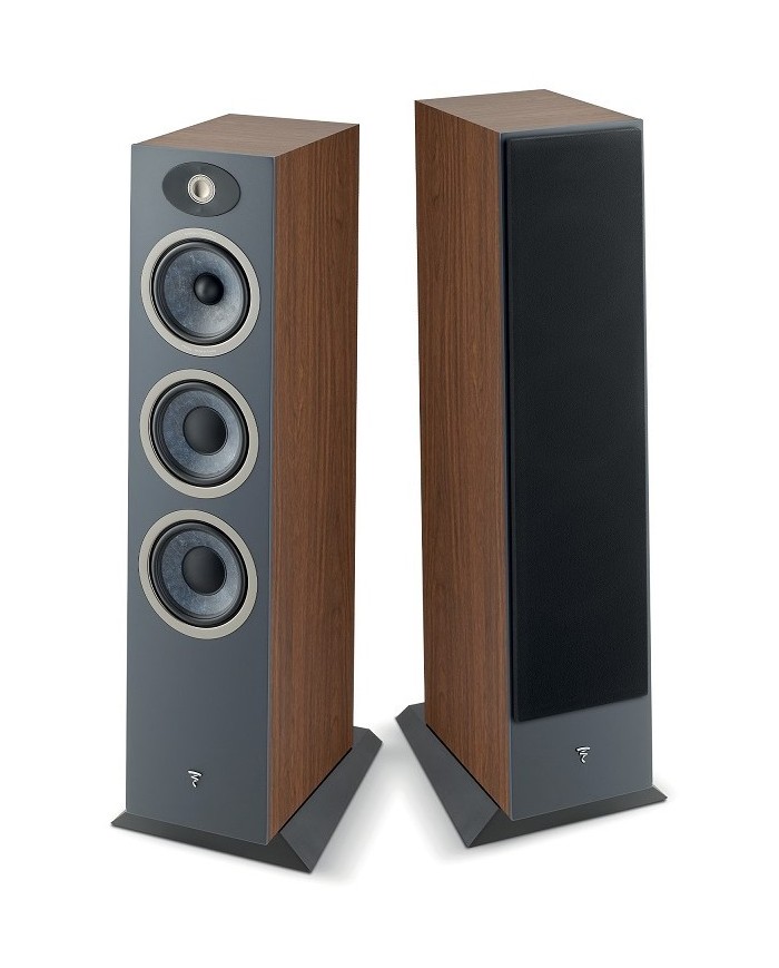 Coppia diffusori da pavimento a 3 vie  Focal Theva N.3  Legno Scuro