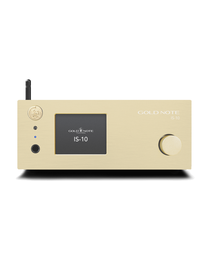 Amplificatore integrato con Streaming e DAC  Gold Note IS-10  Gold