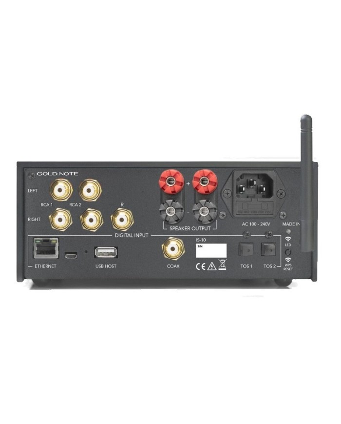 Amplificatore integrato con Streaming e DAC  Gold Note IS-10  Gold