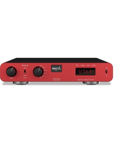 Preamplificatore digitale e DAC tecnologia VOLTAiR  SPL Diamond  Rosso