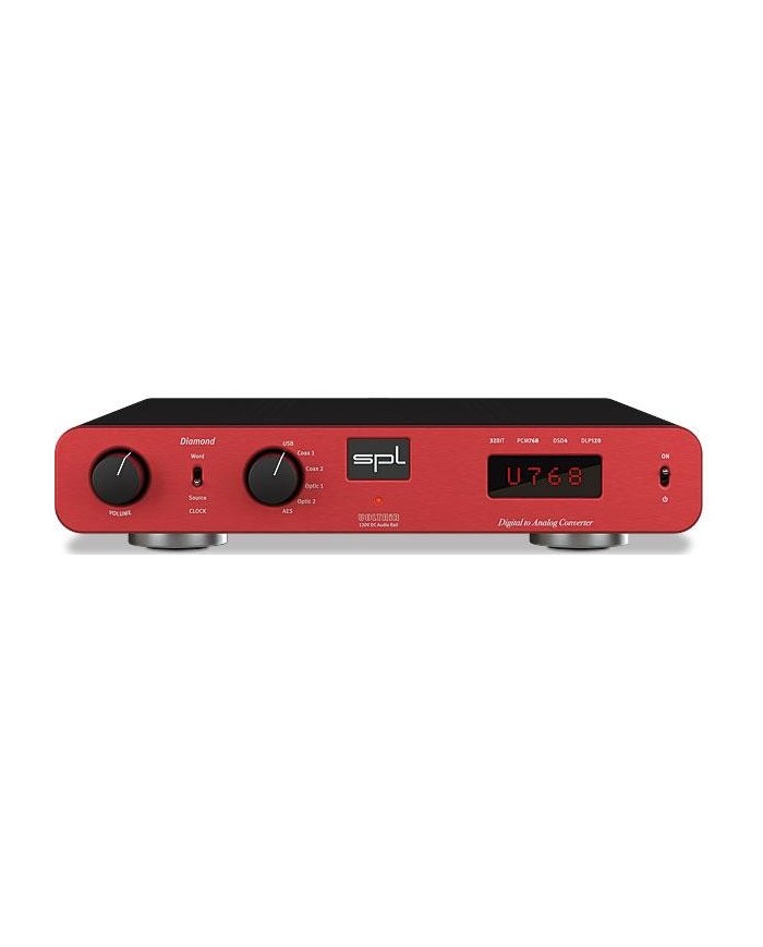Preamplificatore digitale e DAC tecnologia VOLTAiR  SPL Diamond  Rosso