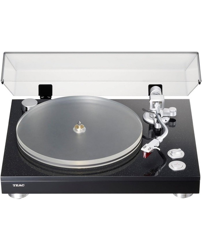 Giradischi con trazione a cinghia e uscite XLR  Teac TN-5BB  Nero Perla