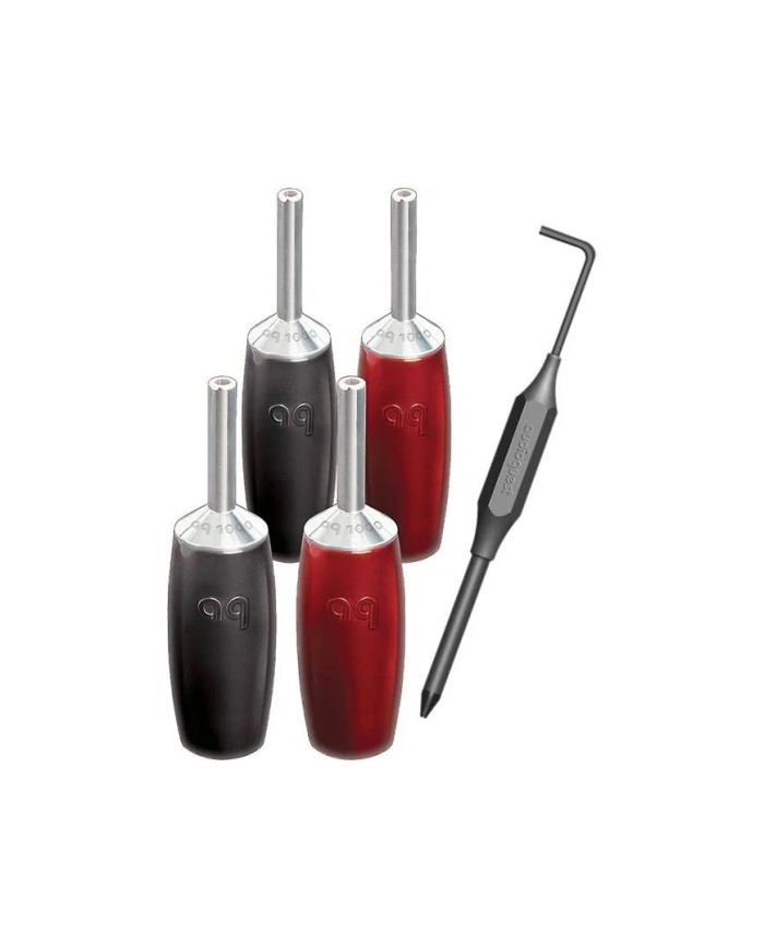 Audioquest 1007 Silver Set 4 Banane per Cavi di Potenza