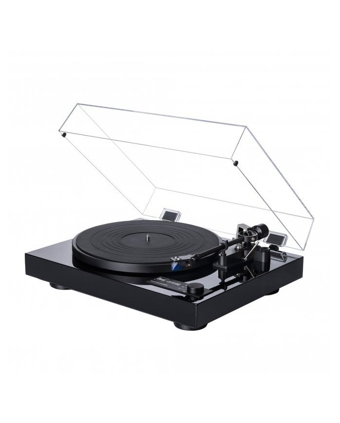 Giradischi a trazione diretta  plinto MDF  Dual CS 618Q  Nero Laccato