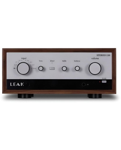 Amplificatore integrato stereo con DAC  Leak Stereo 130 Wood  Walnut