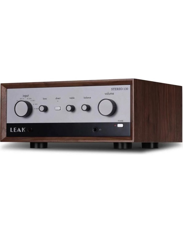 Amplificatore integrato stereo con DAC  Leak Stereo 130 Wood  Walnut