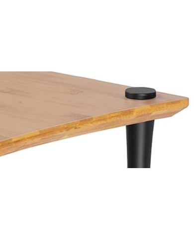 Mobile porta elettroniche 2 ripiani Quadraspire Q4 EVO SQUARED Bamboo