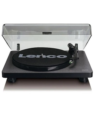Lenco L-30 Giradischi con Prephono Integrato Puntina e Coperchio Nero