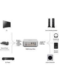 Amplificatore Streamer di rete DAC WiiM Amp Ultra Space Grey