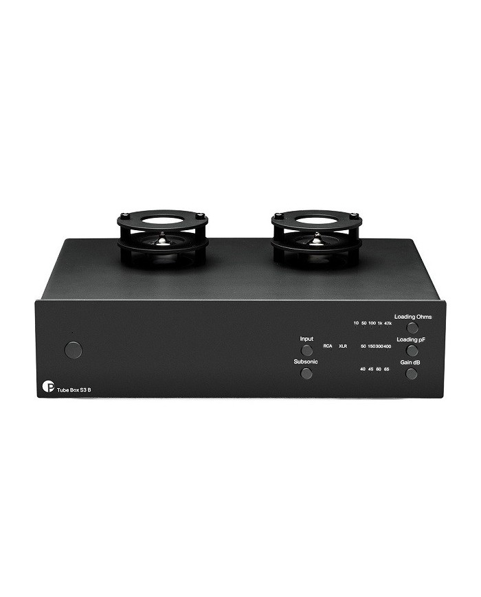 Stadio fono MM MC a valvole Pro-Ject Tube Box S3 B Black