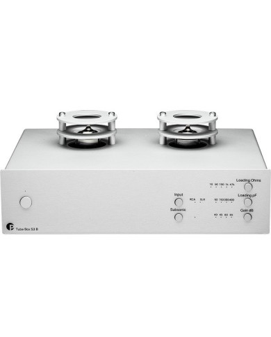 Stadio fono MM MC Pro-Ject Tube Box S3 B Valve Silver