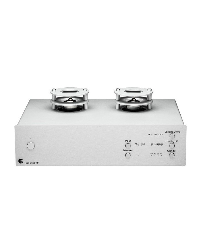 Stadio fono MM MC Pro-Ject Tube Box S3 B Valve Silver