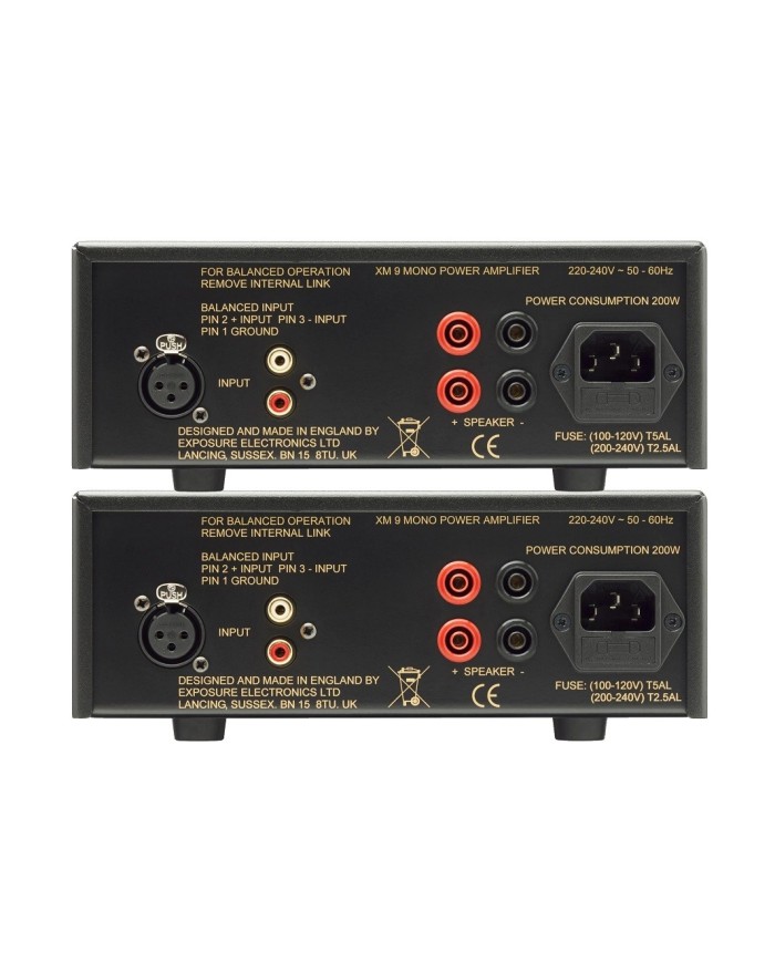 Coppia di amplificatori finali mono Exposure XM 9 Titanio