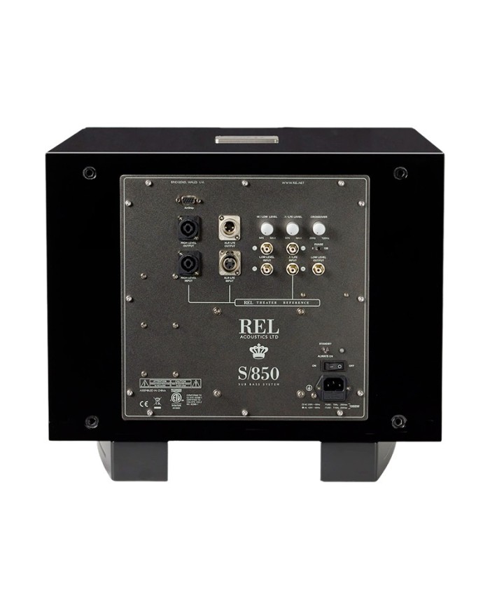 Subwoofer amplificato classe D REL Acoustics S850 Nero Lucido