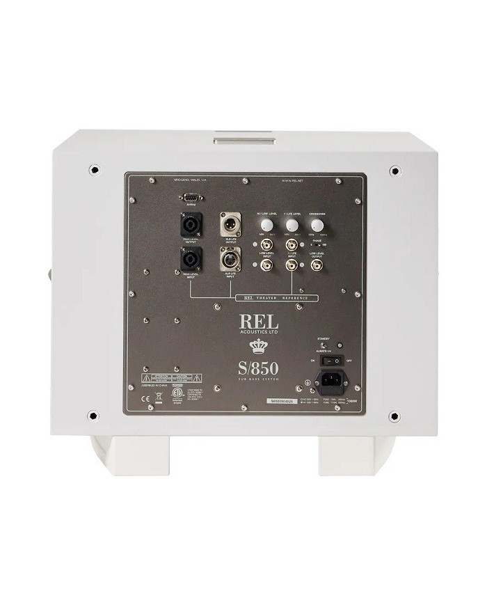 Subwoofer con doppio driver REL Acoustics S850 Bianco Laccato