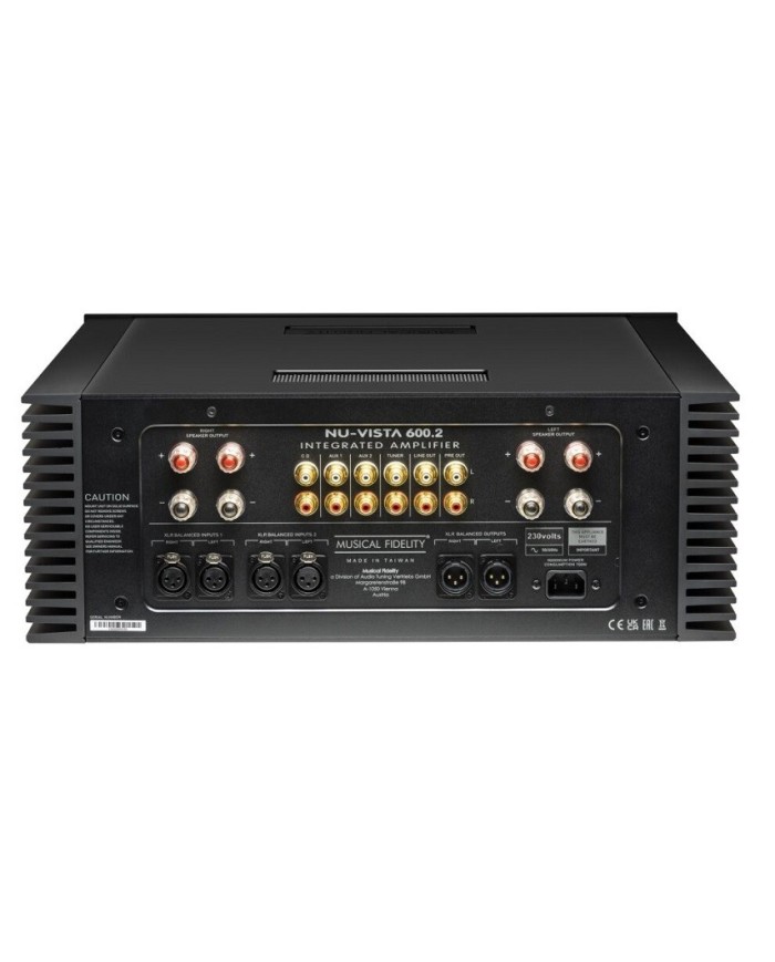 Amplificatore Integrato Musical Fidelity Nu-Vista 600.2 Nero