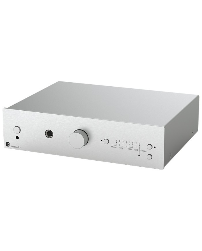 Amplificatore integrato stereo con Streamer Pro-Ject Uni Box S3 Silver