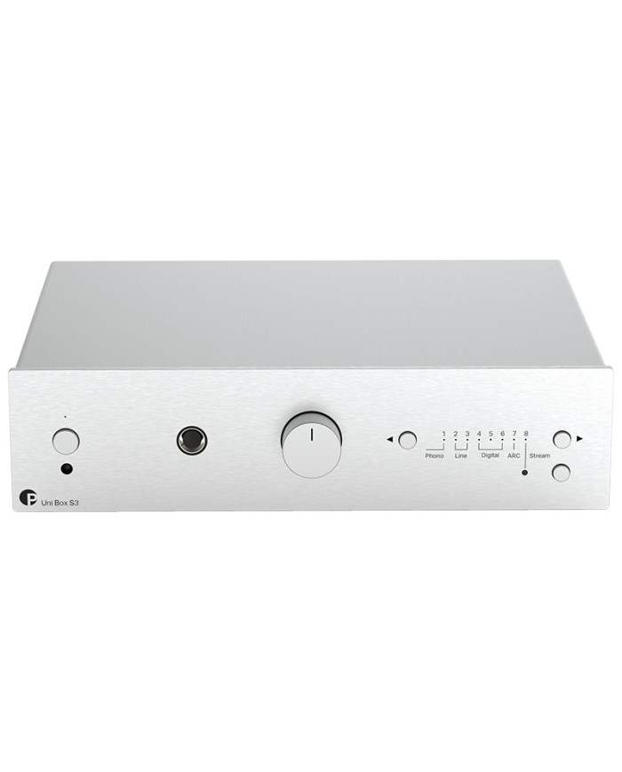 Amplificatore integrato stereo con Streamer Pro-Ject Uni Box S3 Silver