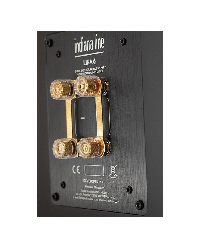 Diffusori da pavimento a 3 vie Indiana Line Lira 6 Nero Opaco