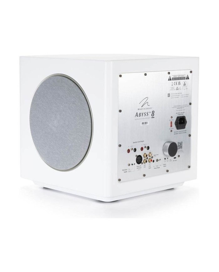 Subwoofer attivo wireless Martin Logan Abyss 8 Bianco satinato