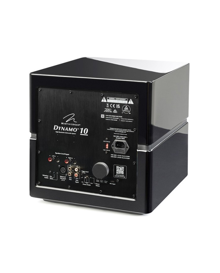 Subwoofer attivo wireless Martin Logan Dynamo 10 Nero Lucido