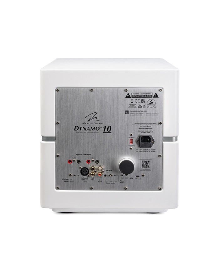 Subwoofer 10" wireless Martin Logan Dynamo 10 Bianco Satinato