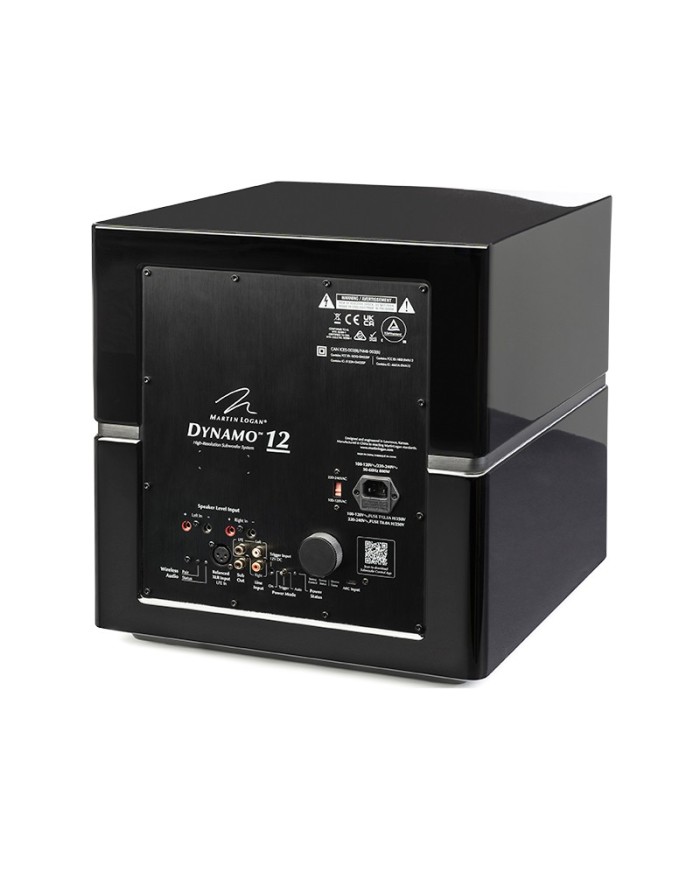 Subwoofer attivo wireless Martin Logan Dynamo 12 Nero Lucido