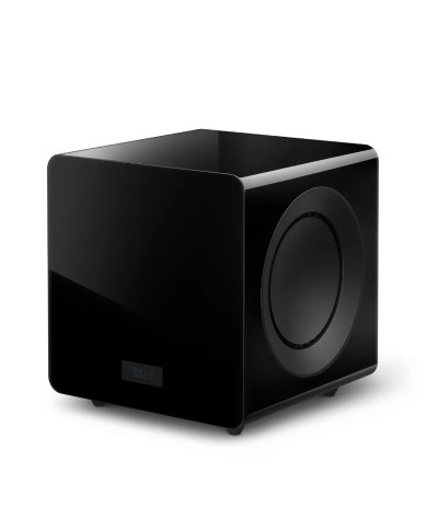 Kef KC92 Subwoofer ultra potente con cancellazione di forza Nero Lucido