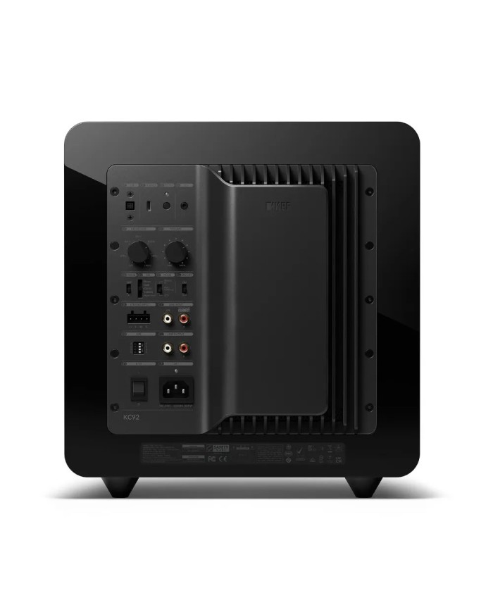 Subwoofer Dual Force-Cancelling  da 9" Kef KC92 Nero Laccato